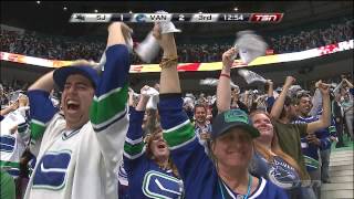 Ryan Kesler 21 Goal  Canucks Vs Sharks  R1G2 2013 Playoffs  050313  HD [upl. by Nylidnarb]