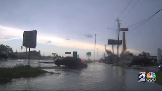 Feeder road flooding at I45 and Tidwell from Tuesdays severe storms [upl. by Friend]