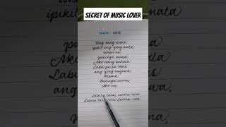 MAPA SB19 LYRICS foryou music musicvideo lyrics lyricvideo [upl. by Hannad]