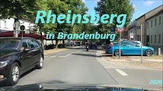 Rheinsberg in Brandenbg Ortsdurchfahrt kleine Seenplatte [upl. by Oringa]