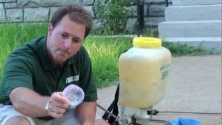 Spraying Nutsedge  Lawn Care [upl. by Pierpont]