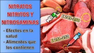 Nitratos y Nitritos en los Alimentos  Efectos en la Salud y Qué Son [upl. by Kcirdehs]