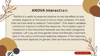 ANOVA Intraction ProblemKannadaStatisticsResearch [upl. by Younglove]