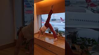 Airport Zen Flow PreFlight StretchYogaFlow AirportYoga TravelZenFitnessOnTheGo WellnessJourney [upl. by Kassie346]