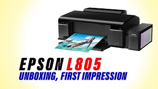 Unboxing amp Setup of Epson L805 Photo Printer [upl. by Nosrettap]