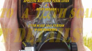 How To Apply Realistic Panel Lines and Rivet Details to Your RC Warbird [upl. by Eirrehs]