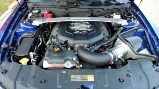 2013 Ford Mustang GT Steeda Cold Air Intake Installed [upl. by Enyal]