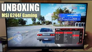 MSI Optix G244f Unboxing  Budget Gaming Monitor 165hz [upl. by Mast]