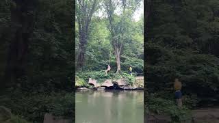 Kayak Session at the Creek yak swing kayak tarzan [upl. by Jammal]