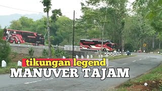 AKSI MANUVER TAJAM BUS AGRA MAS TUNGGAL DARA SEDYA MULYA Dkk DI TIKUNGAN LEGEND IRUNG PETRUK [upl. by Teresina991]