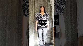 16 Tops from Ajio🩵Ajio Mini Haul🛍️ajio ajiohaul shorts trendy shortsyoutube [upl. by Derby720]