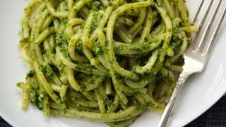 Homemade Pesto  Cooking Italian with Joe [upl. by Zanlog]