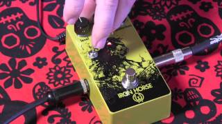 Walrus Audio IRON HORSE overdrive guitar effects pedal demo with Strat [upl. by Dian273]