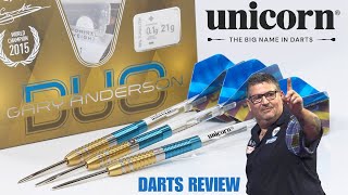 Unicorn Gary Anderson DUO Darts Review [upl. by Justine]