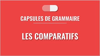 Les comparatifs en français [upl. by Groos]