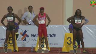 Womens 100m A  2017 Grenada Invitational [upl. by Acinonrev309]