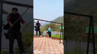 Rishikesh mein jhoola Swing Jhula 🛝😍 priyalkukreja shorts ytshorts [upl. by Lutim]