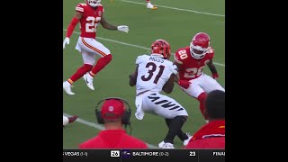 Zack Moss catches for a 13yard Gain vs Kansas City Chiefs [upl. by Dusa227]