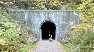 Recumbent Trikes on the GAP Trail from Big Savage Tunnel to Cumberland MD [upl. by Legin]