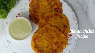 How to make besan chilla recipe Instant besan chilla oggykitchen [upl. by Haeckel843]