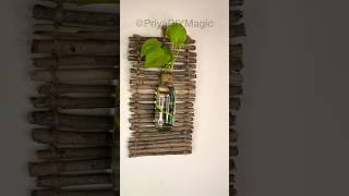 DIY Hanging Planter from a Glass Bottle in Minutes 🌿 Easy Upcycled and Stylish ecodecor viral [upl. by Ignacia]