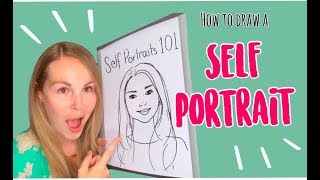 How To Draw A Self Portrait For Kids [upl. by Rego]