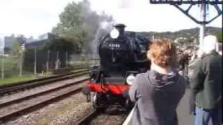 LMS Ivatt 4MT No 43106 Departing Minehead On The WSR During The Autumn Steam Gala 2012 [upl. by Alithia]