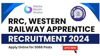 Western Railway Apprentice Recruitment 2024 Apply for 5 Vacancy [upl. by Atelokin]