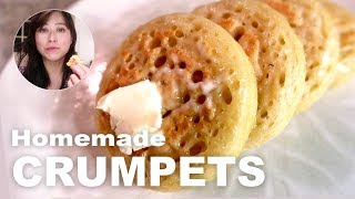 How to make British crumpets  Easy vegan baking [upl. by Rengia208]