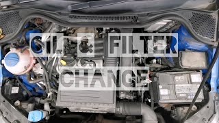 VW polo 12 TSI Oil and Filter change [upl. by Ardnazxela]