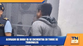 Acusado de robo ya se encuentra en Torre de Tribunales [upl. by Verdie]