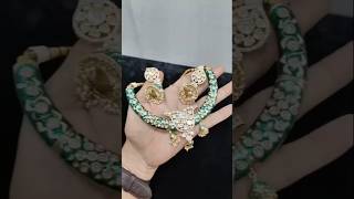 Monzonite kundan with mina Kari hasli sets  manufacturers by Rajwadi collection Mumbai [upl. by Annoif]