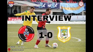 Interjú  Liga 2  FK Csíkszereda–CS Mioveni edzői értékelés [upl. by Nathanael]