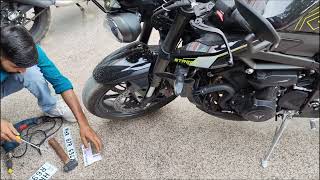 Street Triple RS number plate installation before and after [upl. by Nyrrat]