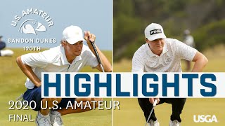 2020 US Amateur Final Charles quotOlliequot Osborne vs Tyler Strafaci  Every Televised Shot [upl. by Alludba]