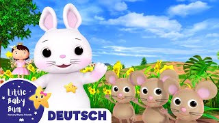 Kleiner Hase Foo Foo  Kinderlieder  Little Baby Bum Deutsch  Cartoons für Kinder [upl. by Sharity]