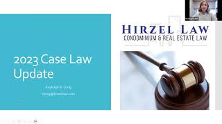 2023 Case Law Update Webinar with Hirzel Law PLC Member Kayleigh Long [upl. by Werbel]