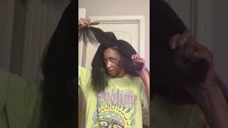 No More Split Ends  How to Trim Natural Hair at Home shorts [upl. by Yrrok]