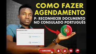 COMO FAZER AGENDAMENTO NO CONSULADO RECONHECER DOCUMENTOS portugal [upl. by Farrish]