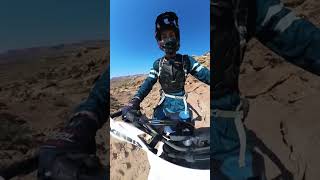 ZigZagging up Salt Wash Singletrack dirtbike enduro moab offroad singletrack [upl. by Allesor986]