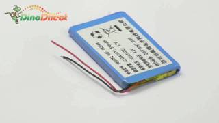 Rechargeable Liion Battery 37V 550mAh 043048 [upl. by Retrac]