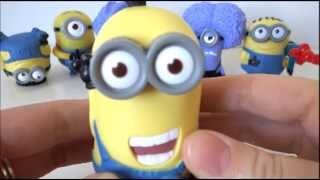 Despicable Me 2 McDonalds Happy Meal Minions Collection of 8 [upl. by Kcirdnek]