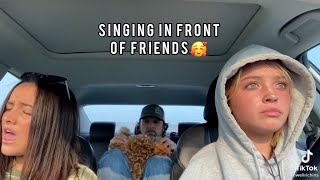 Singing infront of friends for first time [upl. by Annie70]