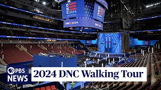 WATCH 2024 DNC Walking Tour  Democratic National Convention at United Center in Chicago [upl. by Thorley]