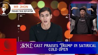 SNL cast praises Trump in satirical cold open as Dana Carvey debuts Elon Musk impression [upl. by Engleman]