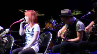 Paramore at MusiCares 2011 quotThats What You Getquot Acoustic HD Live on May 6 2011 [upl. by Gernhard885]