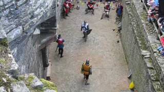 Battle reenactment at Conwy Castle Wales [upl. by Bayly101]