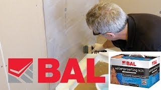 How to Waterproof your Shower Walls the Proper Way with BAL Tanking [upl. by Valenta]