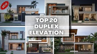 Top 20 Duplex Building Front Elevation Design New In 2022  Latest double floor House  Modern Ideas [upl. by Epul60]