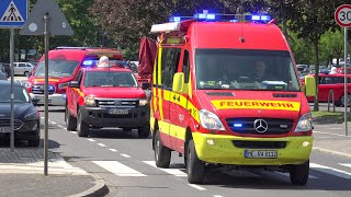 UNWETTER IN LEICHLINGEN  Warnkomponente der Feuerwehren des Kreises Mettmann auf Einsatzfahrt [upl. by Howell149]